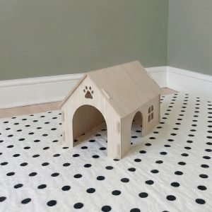 wooden rabbit house small