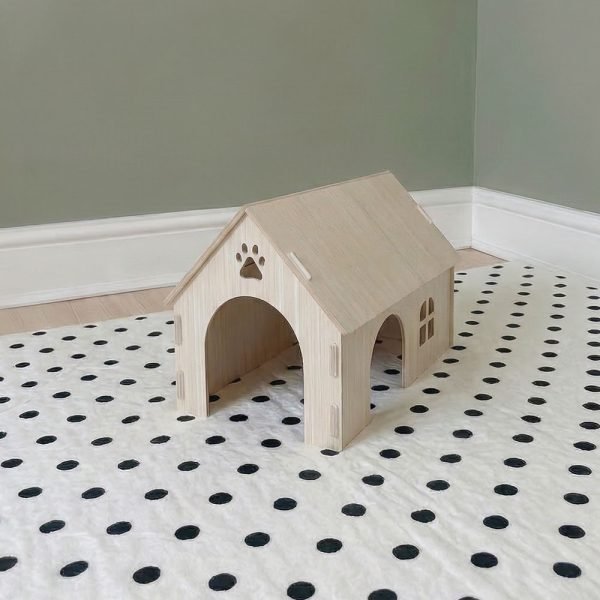 wooden rabbit house small