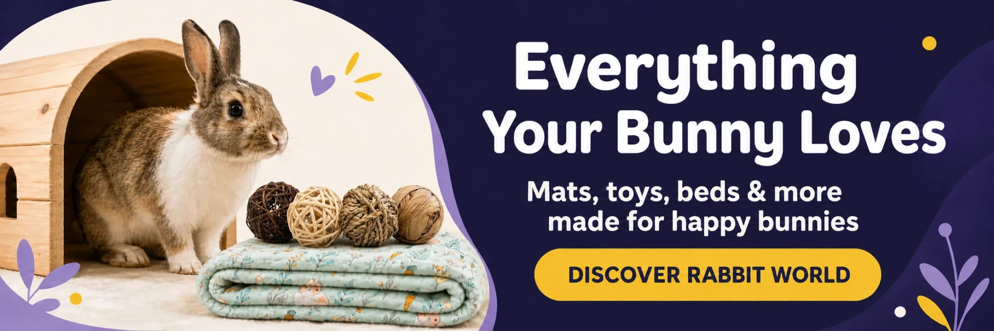 Shop rabbit mats, toys, beds and accessories at Rabbit World