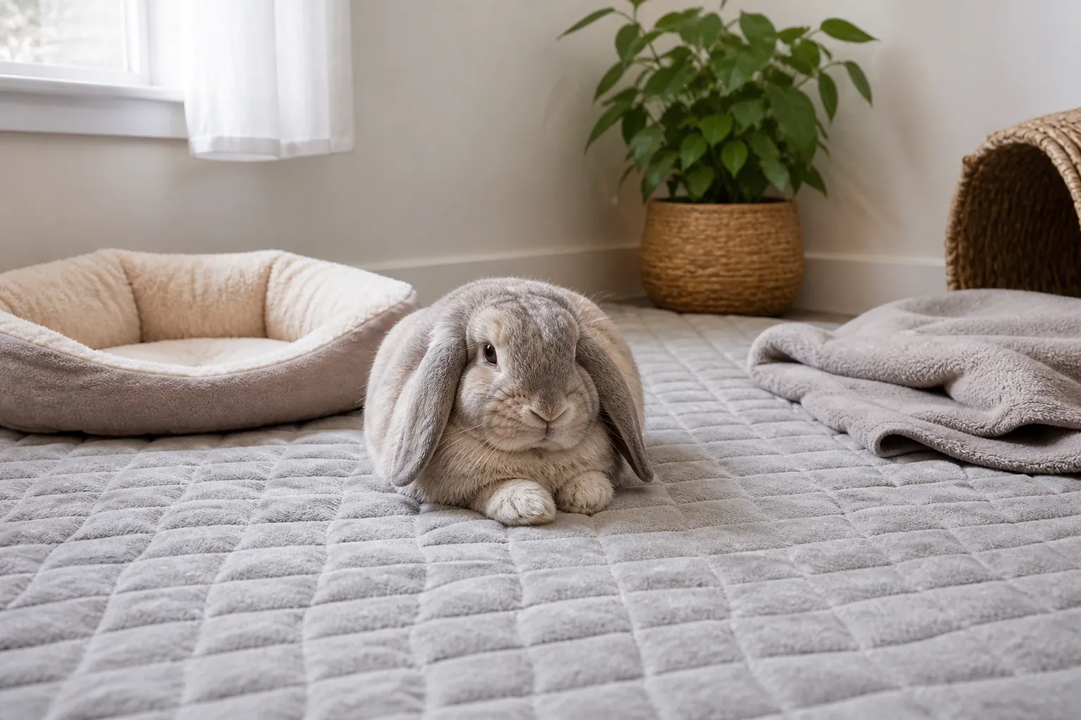rabbit mat, bed or blanket