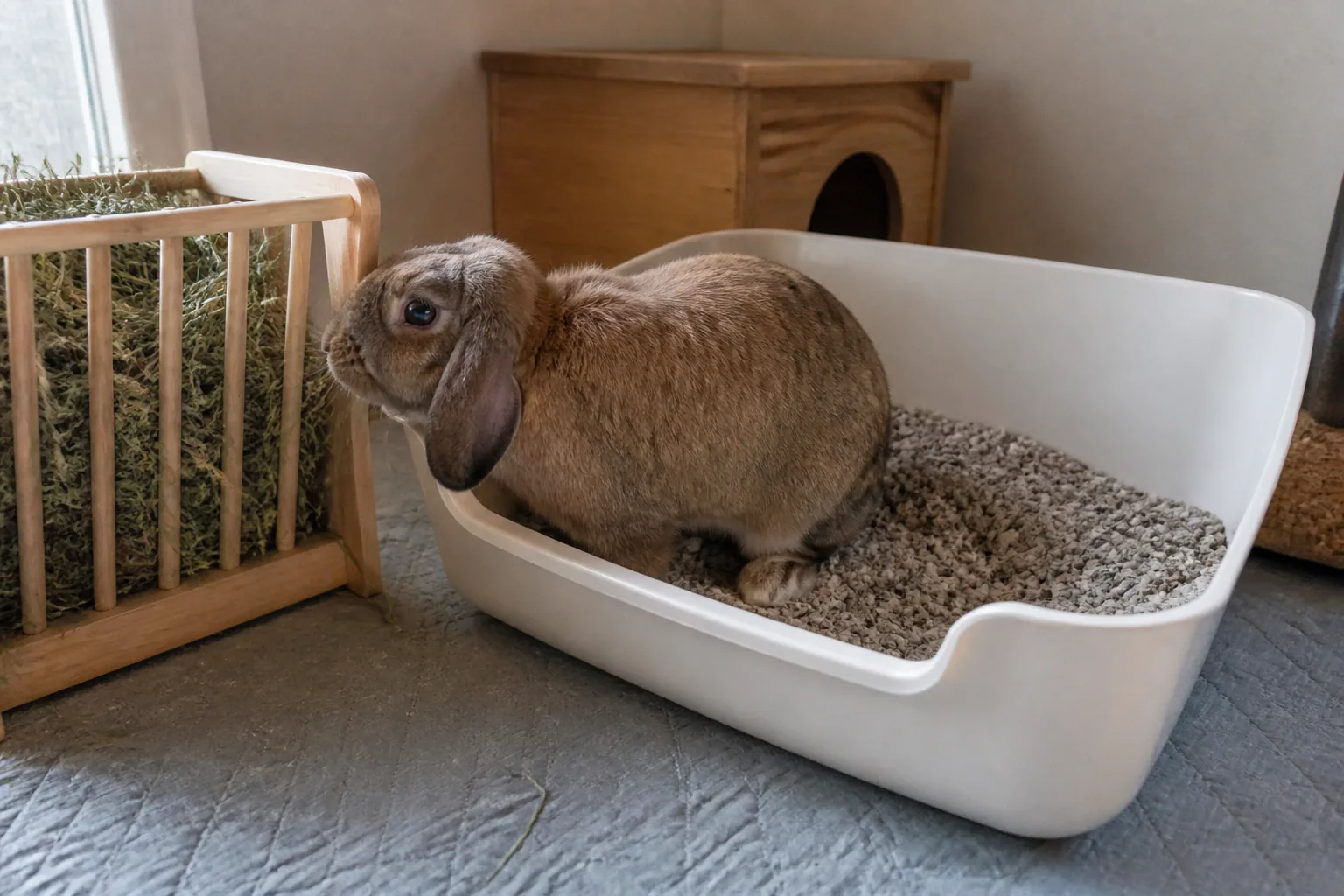 rabbit litter training