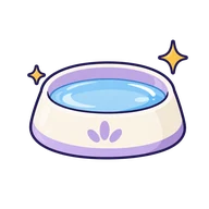 Fresh water bowl pictogram